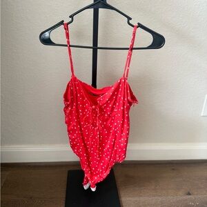Zara Red Star Print Body Suit